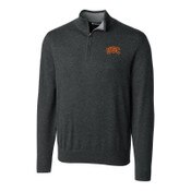USC Trojans Men's Charcoal Lakemont Tri-Blend 1/4 Zip Sweater
